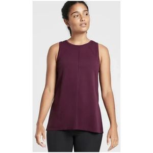 ATHLETA Spiced Cabernet Foothill Yoga Fitness Burgundy Tank Top